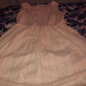 Lauren Conrad White & Navy Blue 14 dress